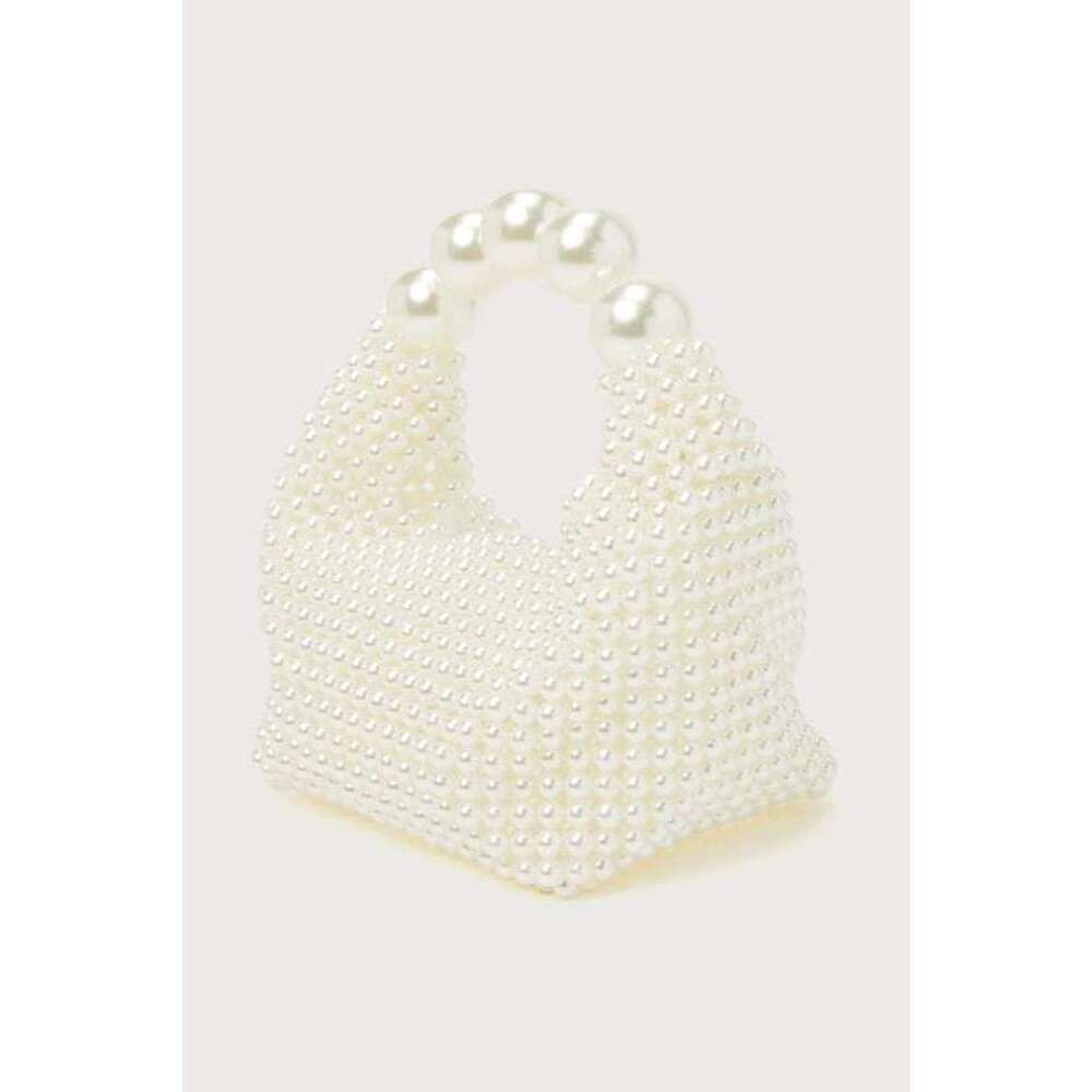 Lulus Upgraded Glam White Pearl Handbag - One Size